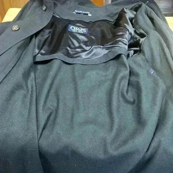 Vintage, chaps Ralph, Lauren Black rain trench coat men’s 42 regular. - Picture 10 of 12